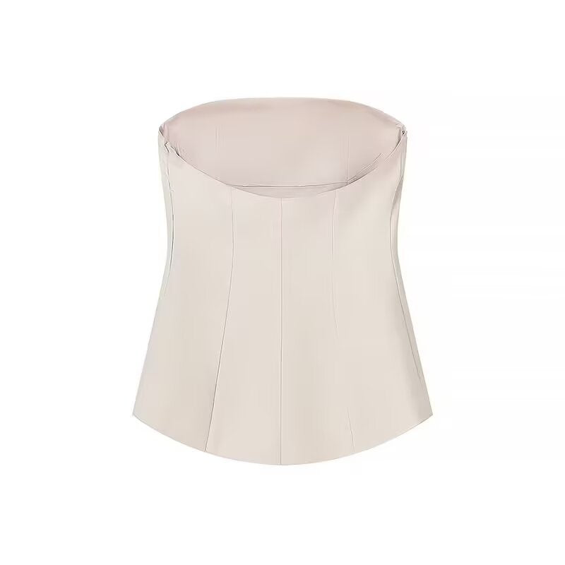 Luxe Strapless Peplum Top