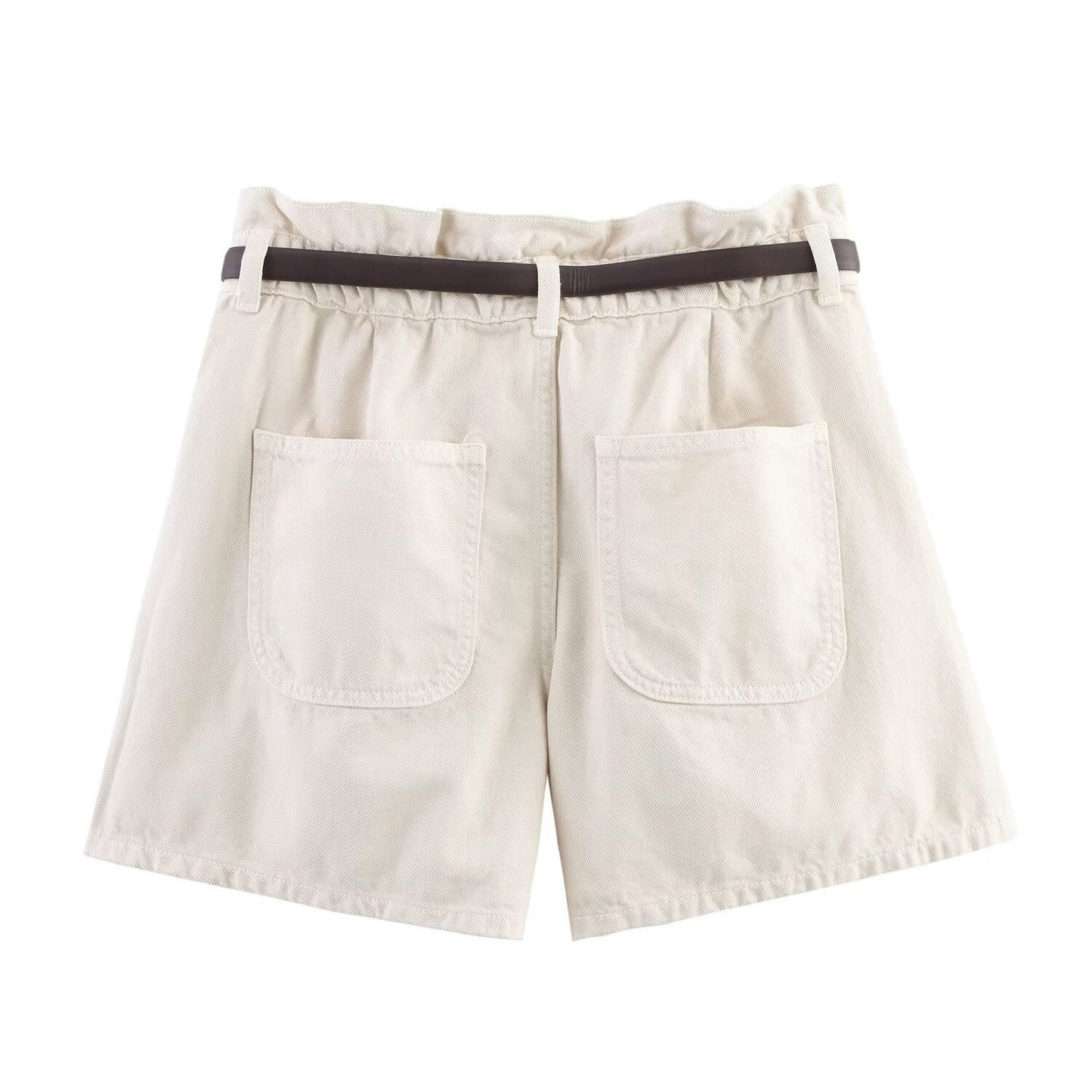 Luxe Paperbag Belted Shorts