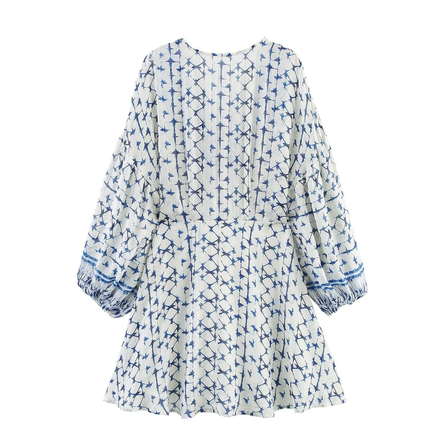 Luxe Smocked V-Neck Dress - White