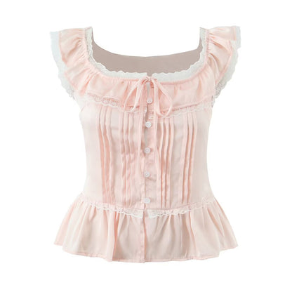 Vintage Lace Peplum Top