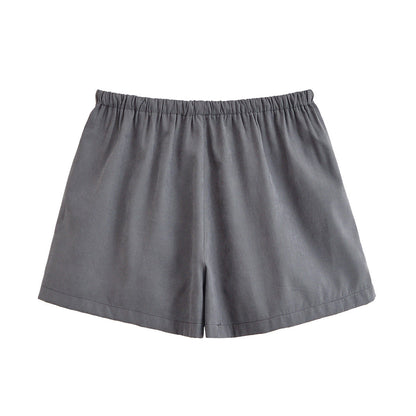 Urban Relaxed Drawstring Cargo Shorts - Grey