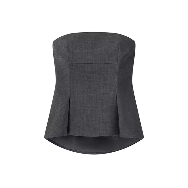 Luxe Strapless Peplum Top