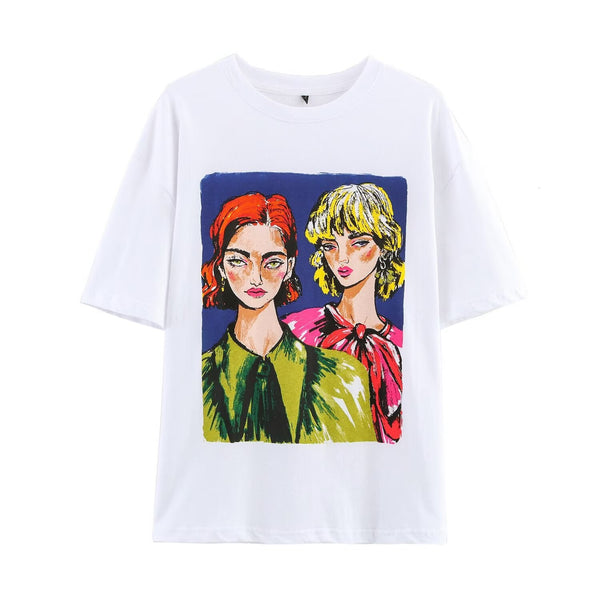 Essential Painted Duo T-Shirt - White