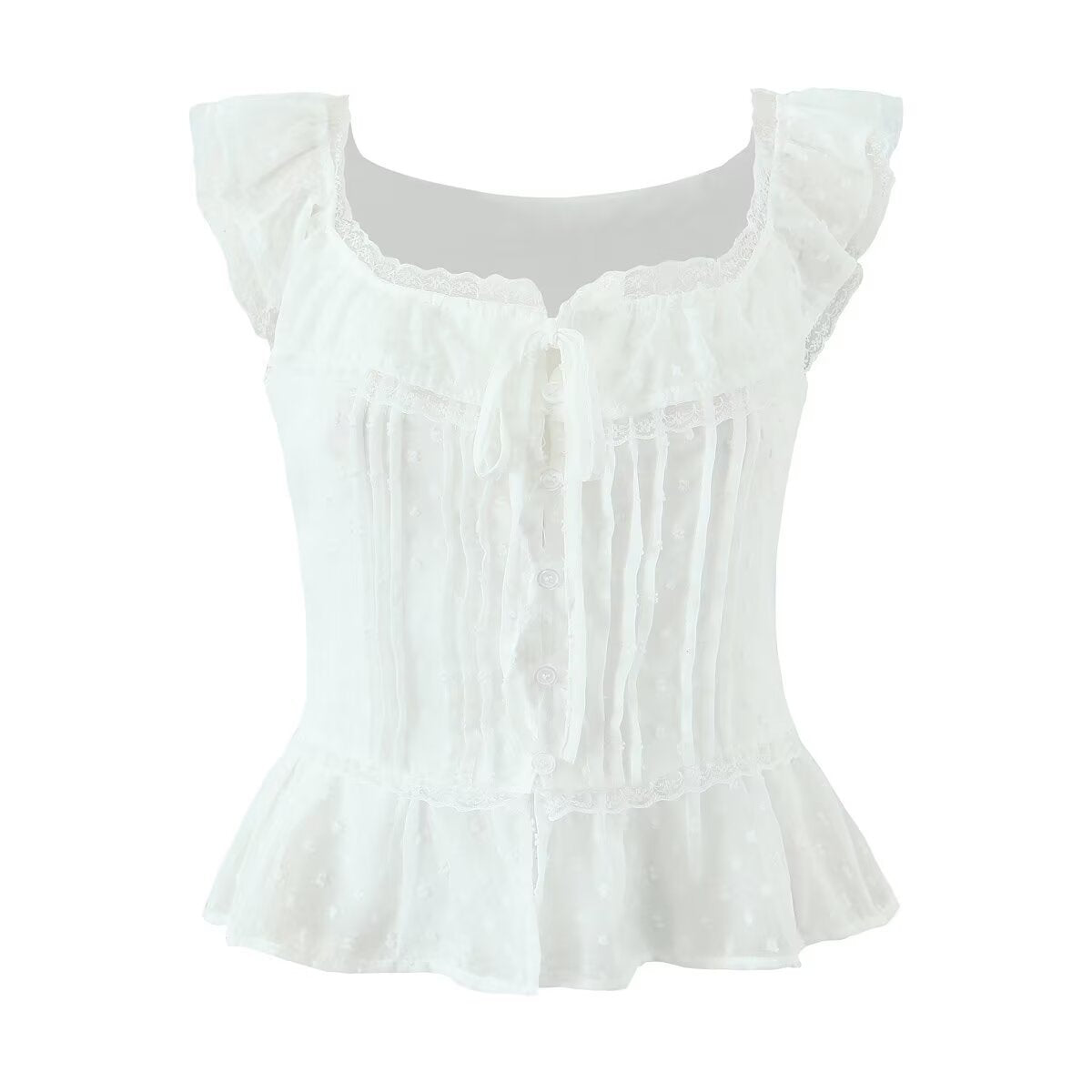 Vintage Lace Peplum Top