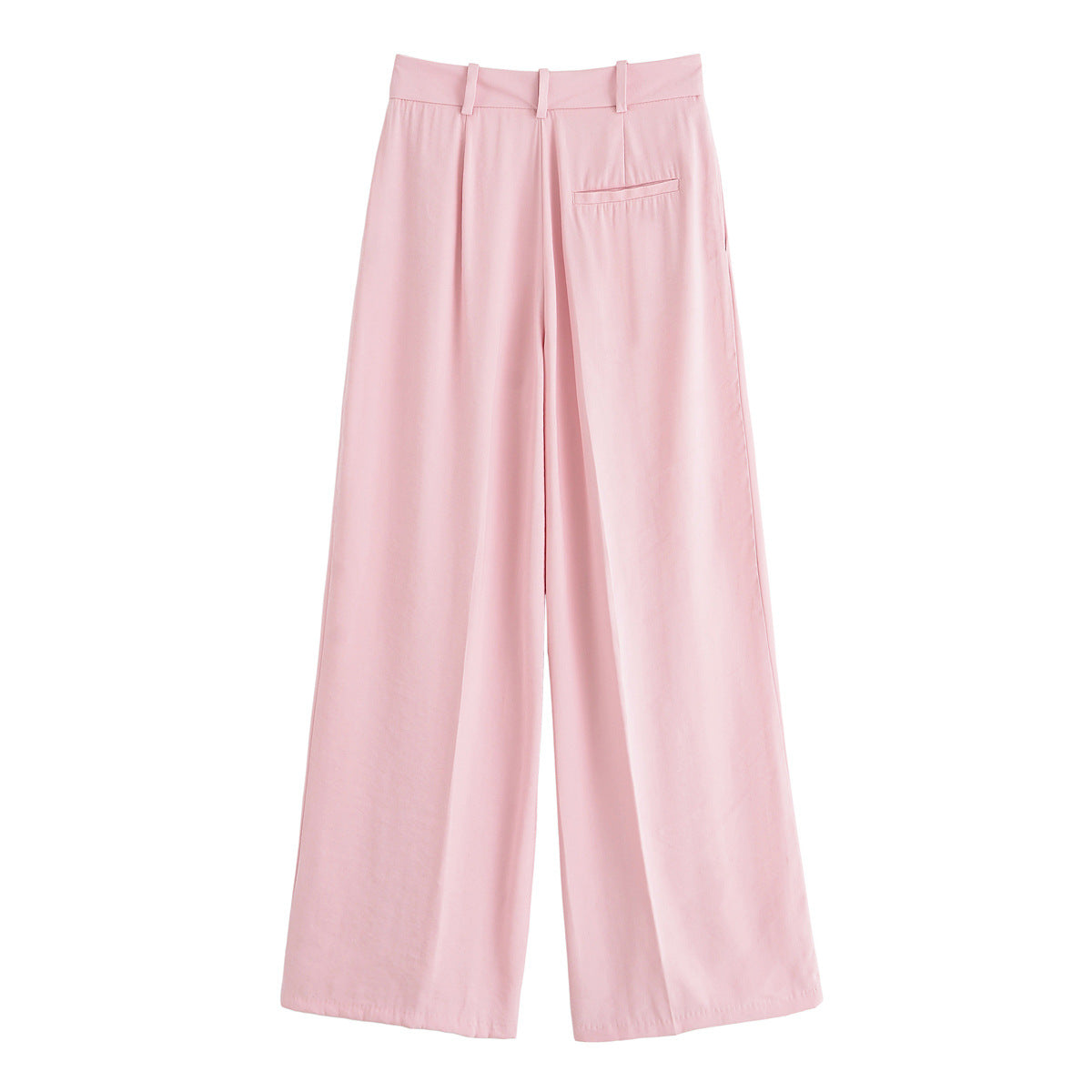 Essential Double-Button Waist Pants - Pink