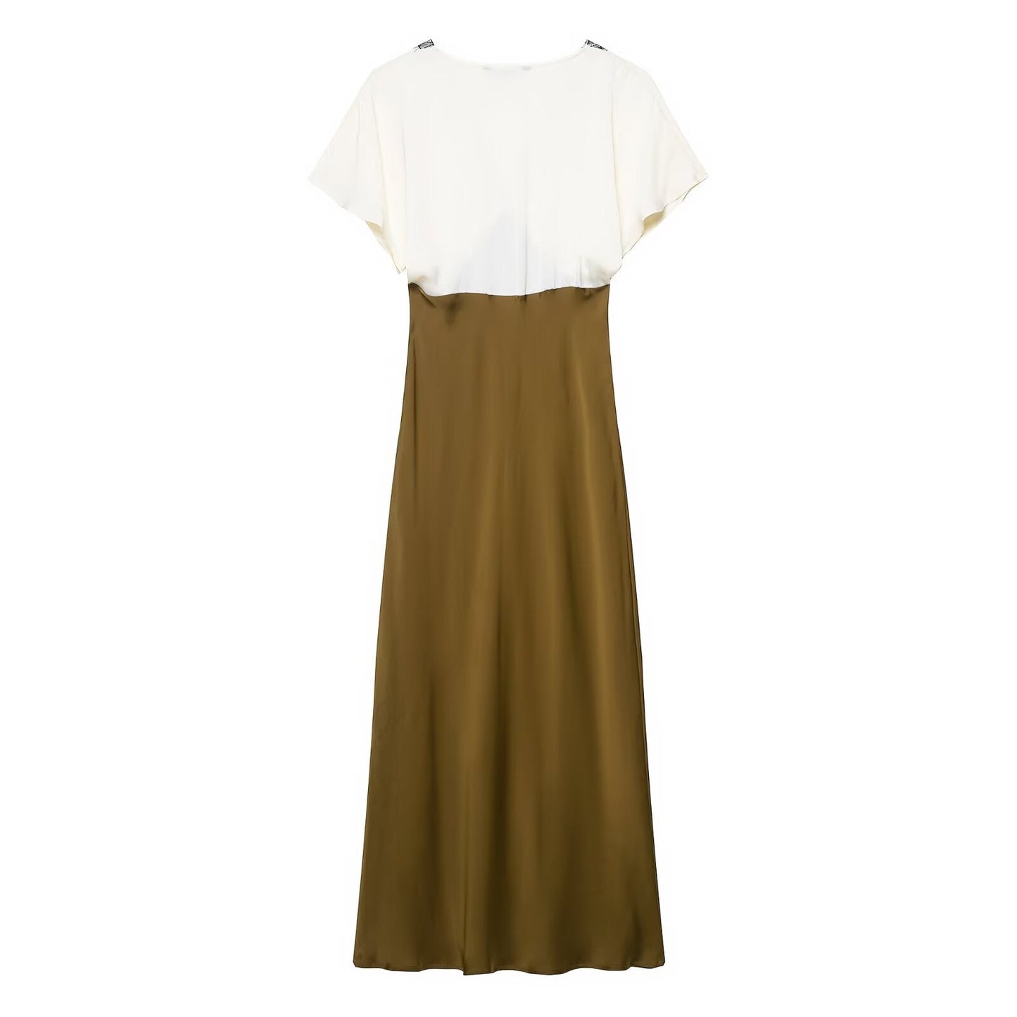 Vintage Lace Overlay Dress - Green