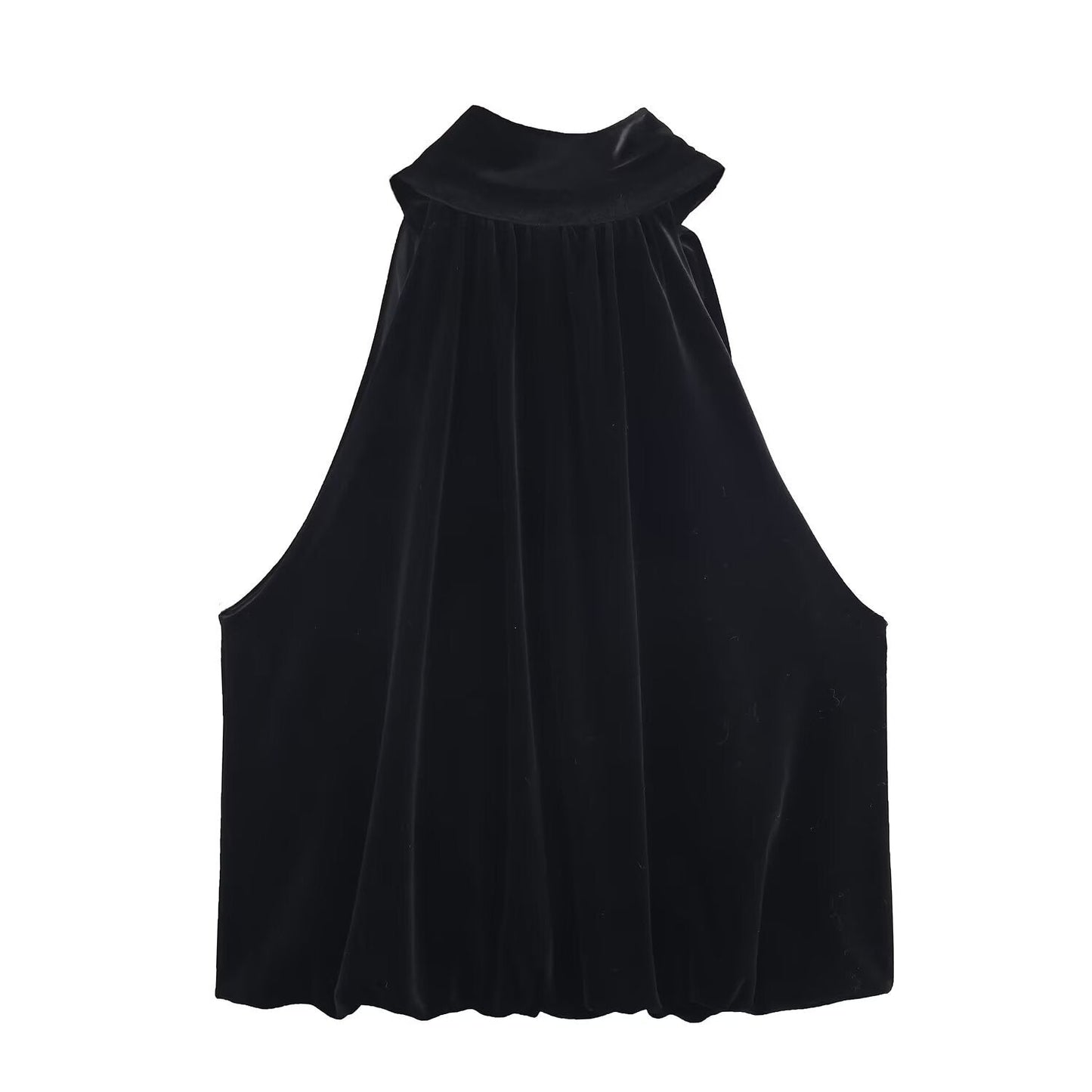 Luxe Bow Neck Top - Black