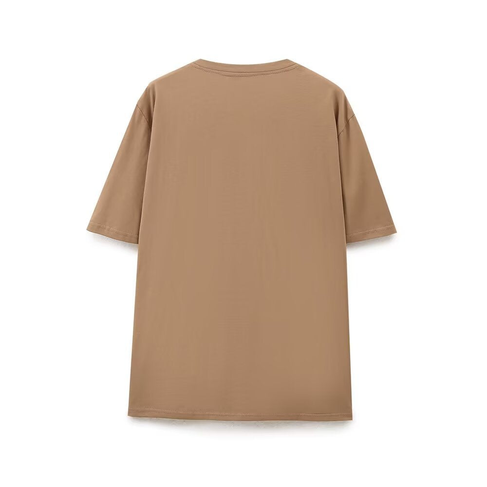 Essential Terrace Print T-Shirt - Brown