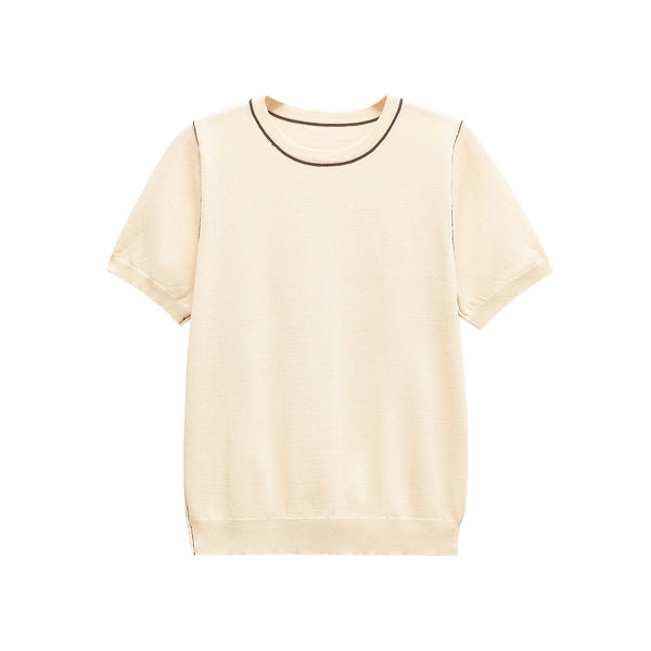 Essential Contrast Piped Tee