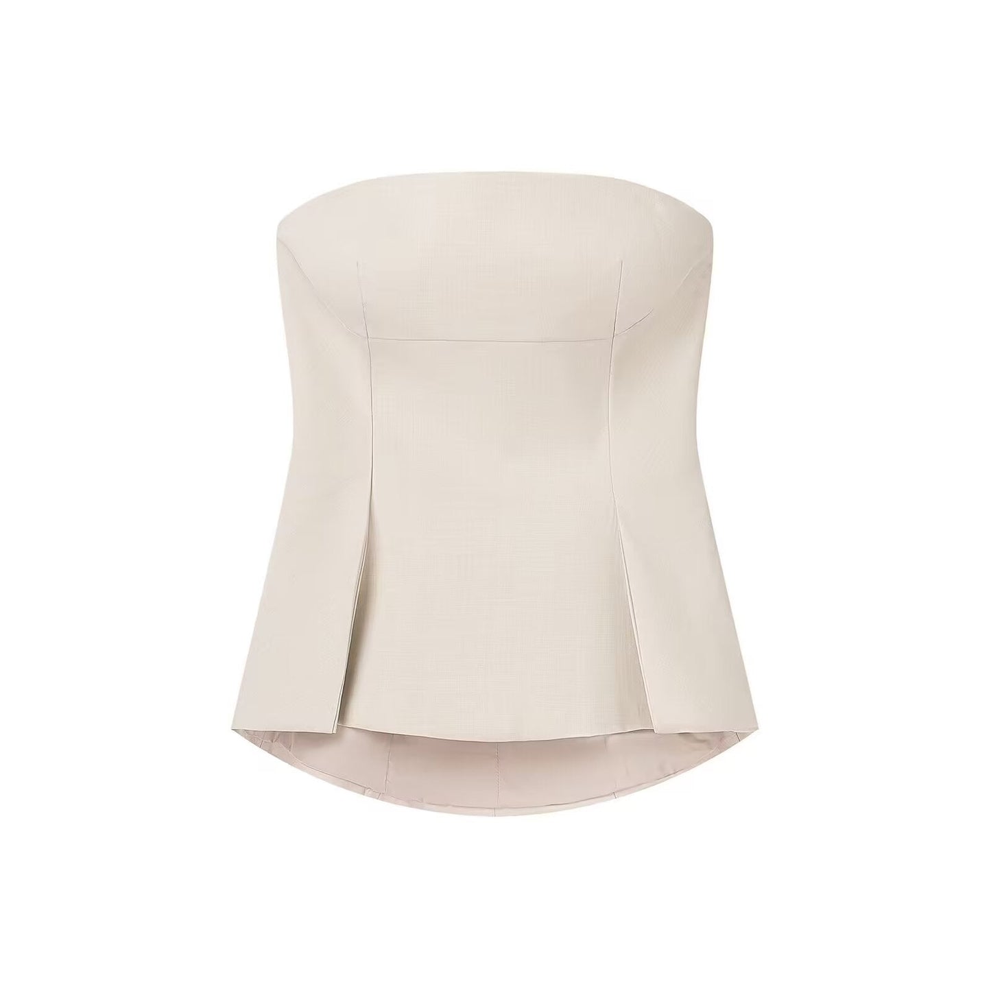 Luxe Strapless Peplum Top