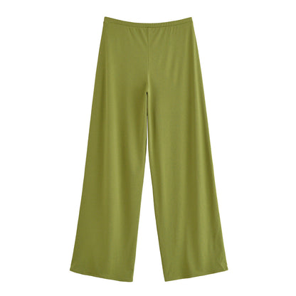 Essential Fluid-Drape Pants - Green